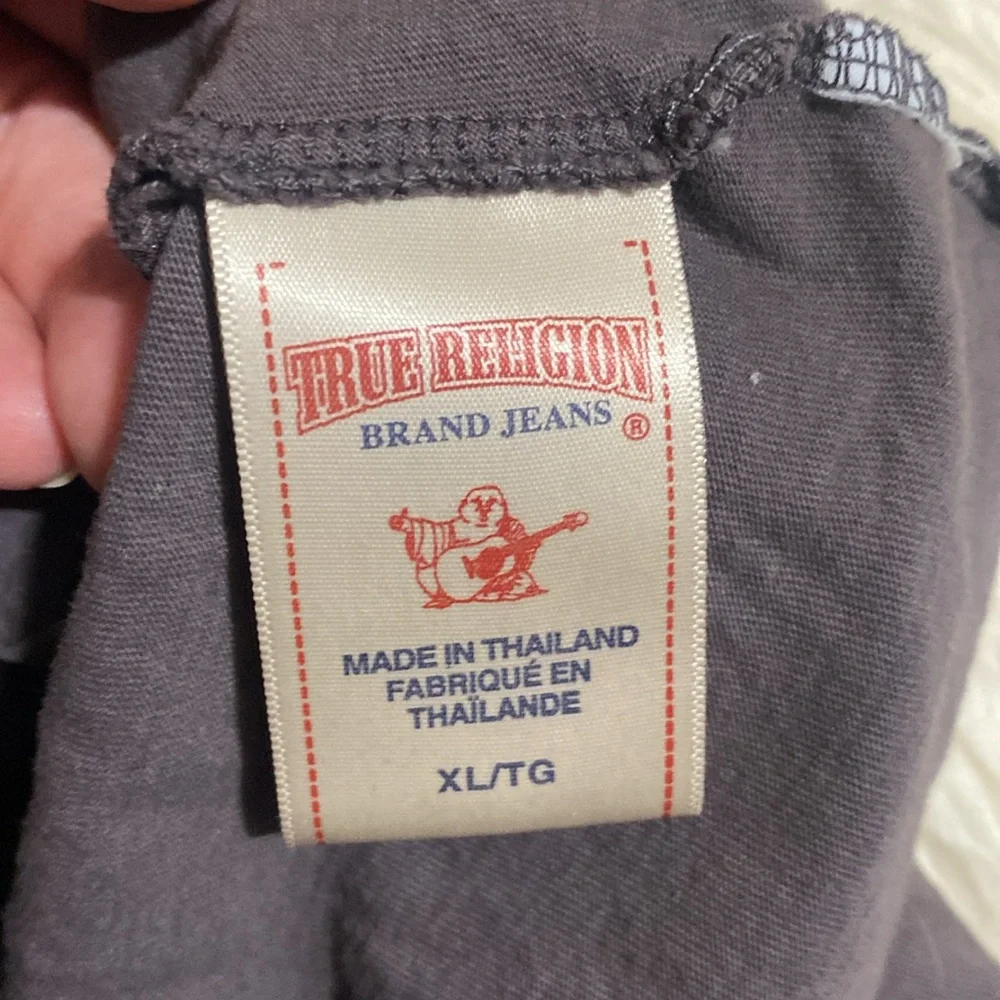 Vintage Men’s True Religion Brown‎ Eagle Graphic Print Crewneck T-shirt size XL